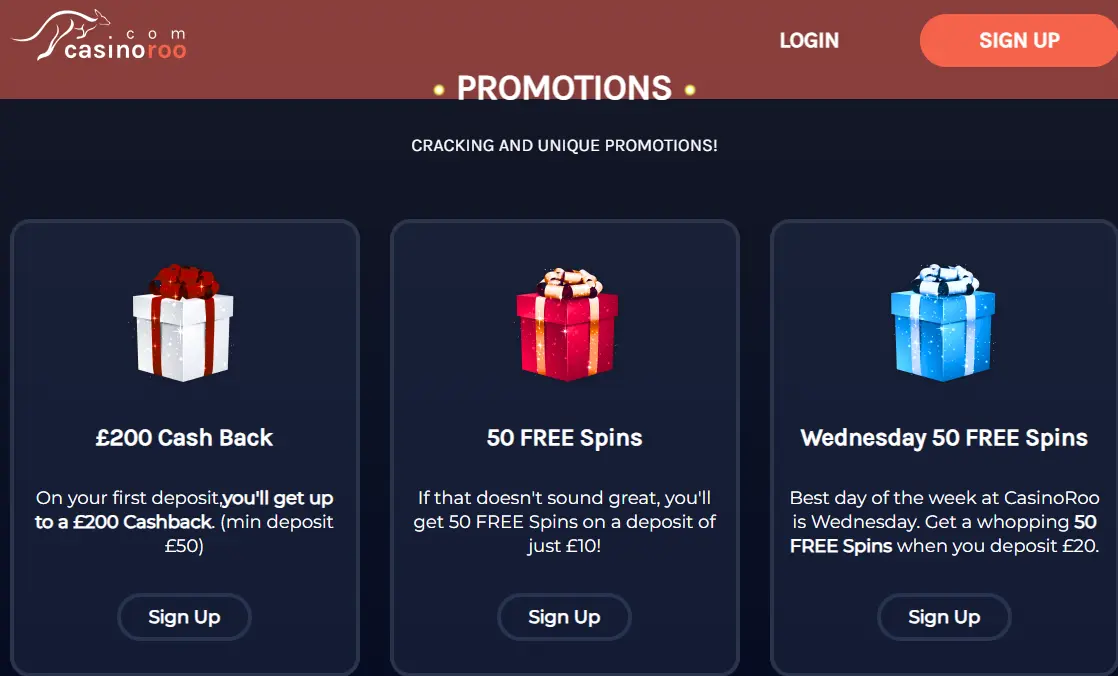CasinoRoo Promotions