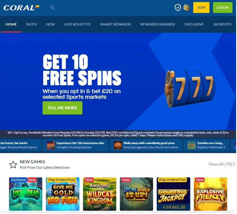 Coral Casino Games