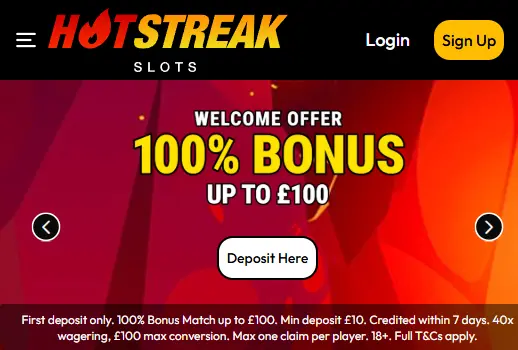 Hot Steak Casino Welcome Offer