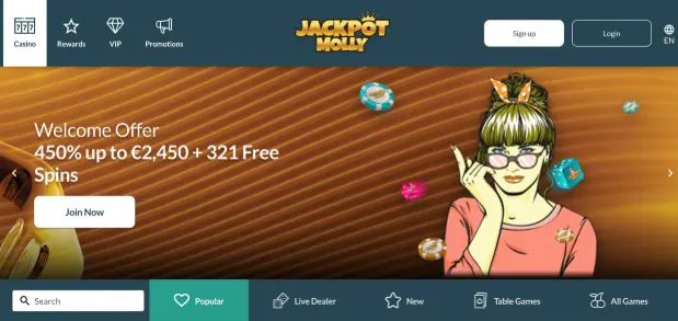 Jackpot Molly Homepage