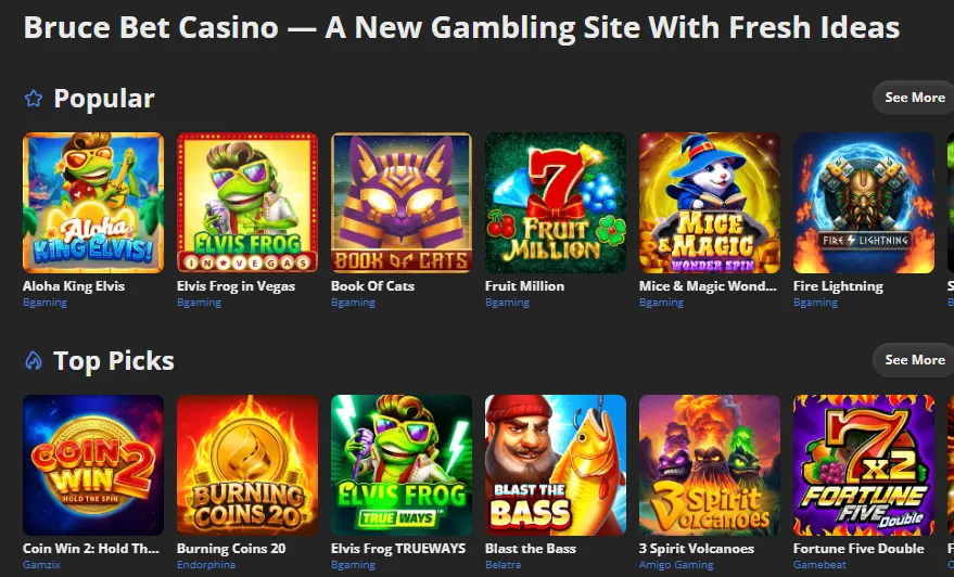 bruce bet Games