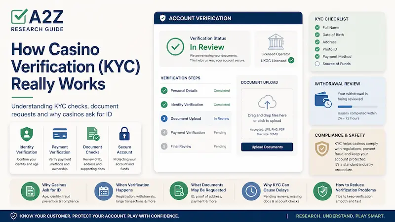 How Casino Verification (KYC) Really Works: ID Checks, Documents & Withdrawals