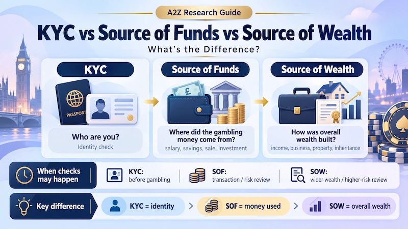 Home 1 Casino KYC vs Source of Funds vs Source of Wealth: What’s the Difference?